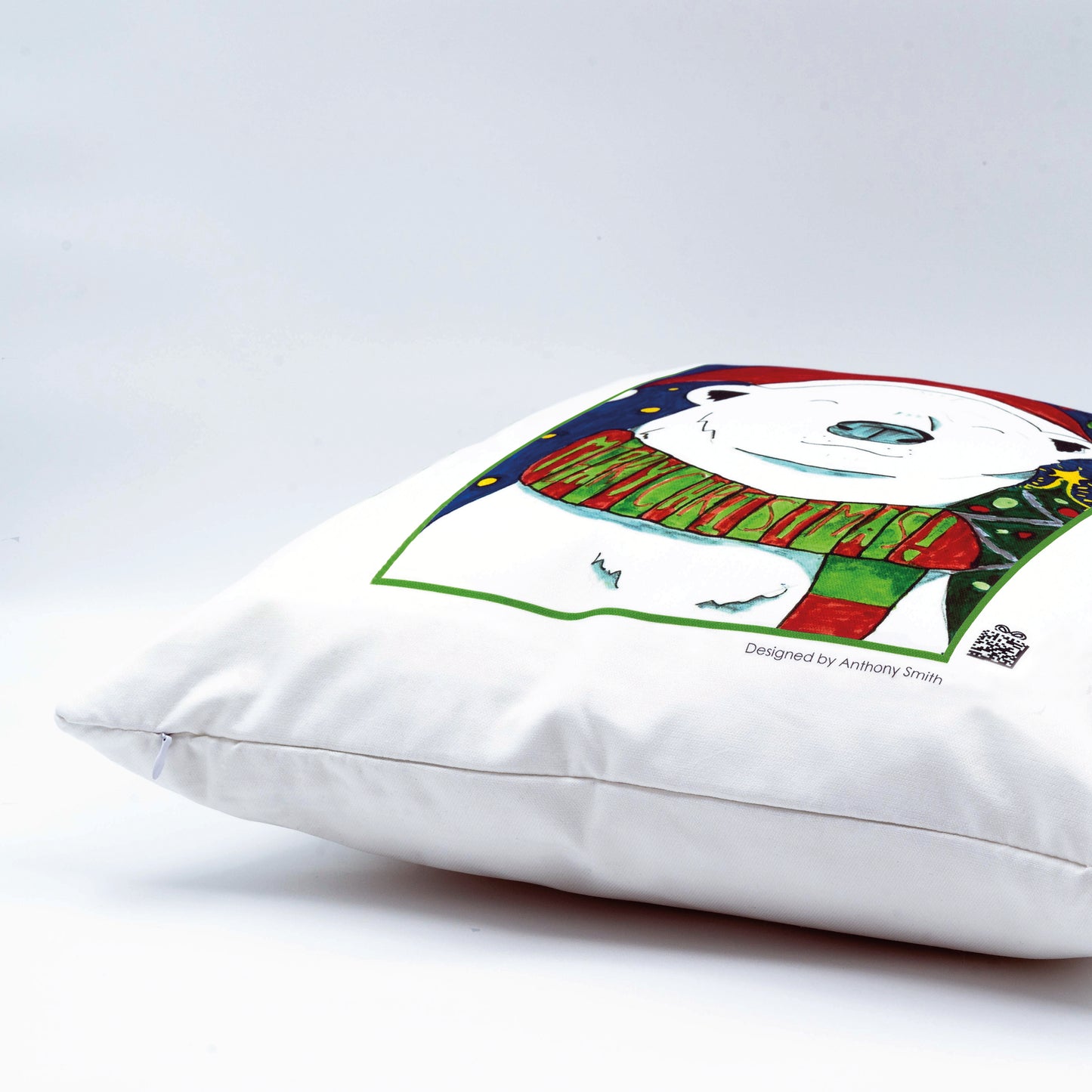 100% White Cotton Eco Friendly Cushion Cover (Cushion Insert Available) - 45cm Square
