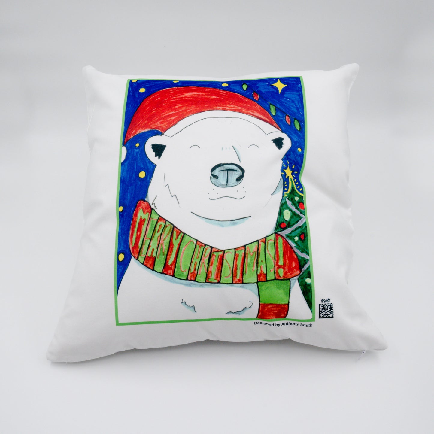 100% White Cotton Eco Friendly Cushion Cover (Cushion Insert Available) - 45cm Square