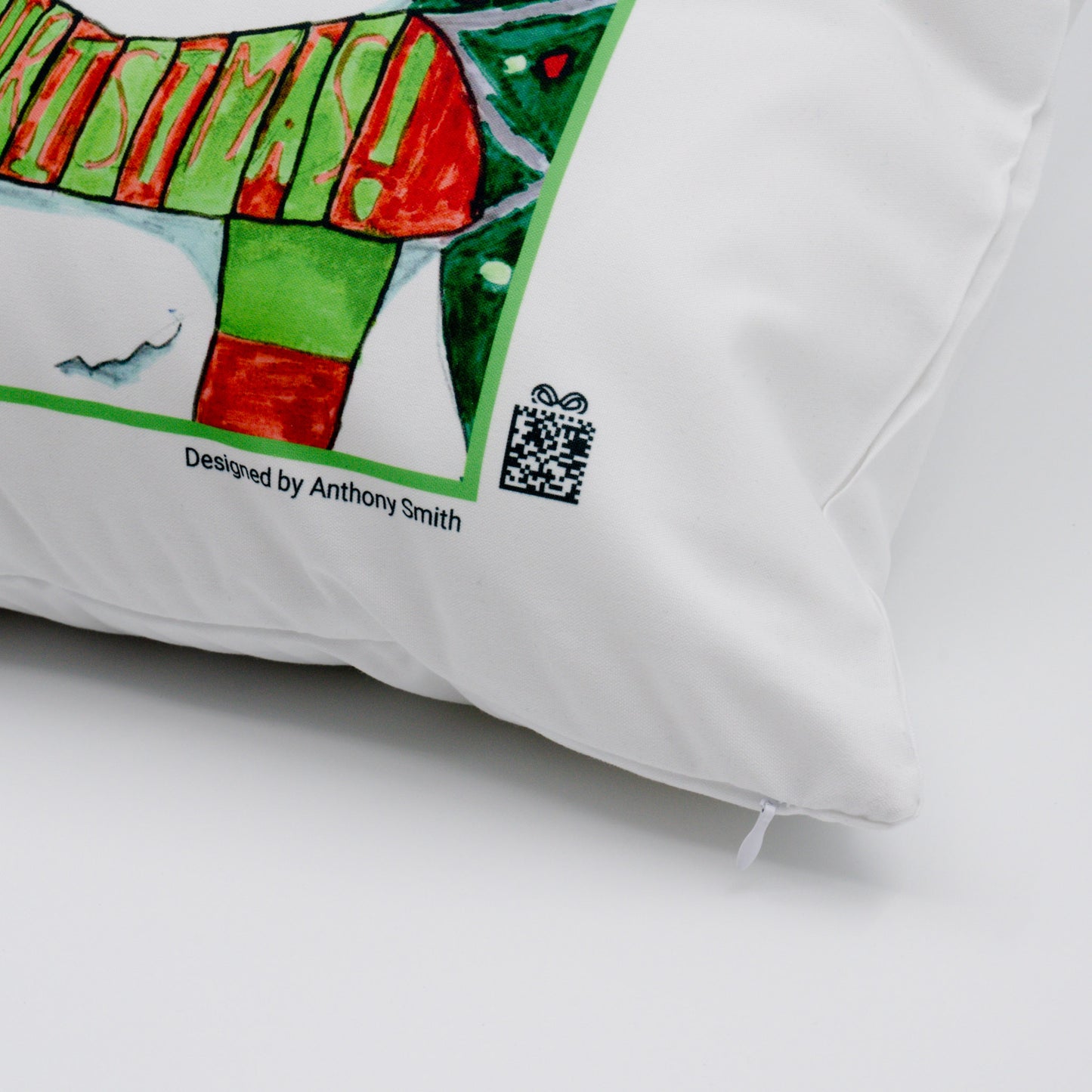 100% White Cotton Eco Friendly Cushion Cover (Cushion Insert Available) - 45cm Square