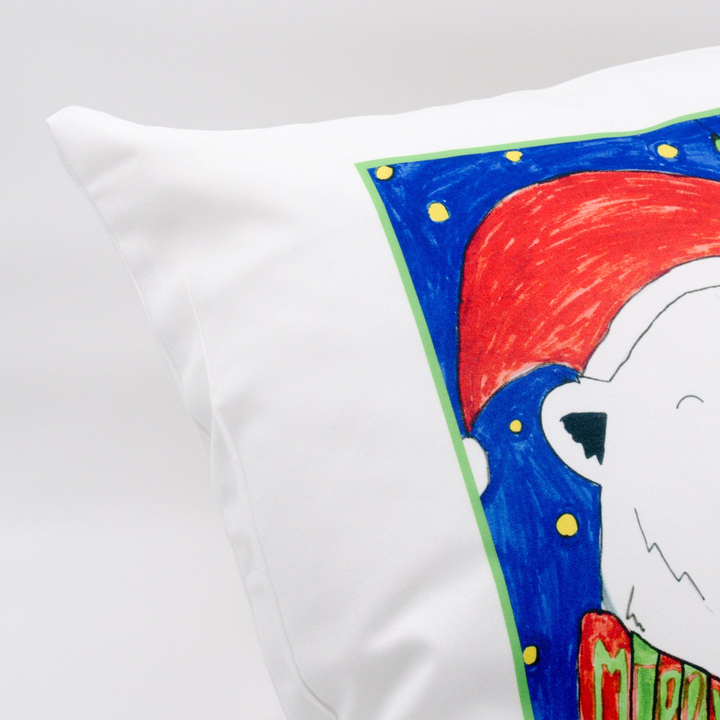 100% White Cotton Eco Friendly Cushion Cover (Cushion Insert Available) - 45cm Square