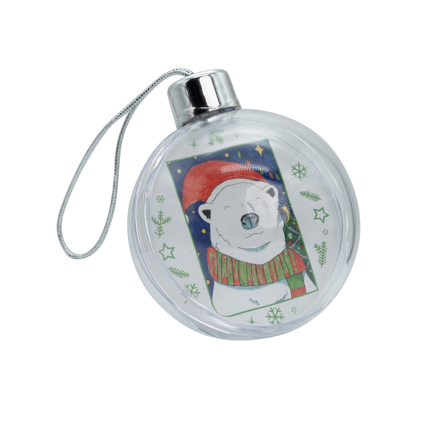 Christmas Bauble | Personalised Clear Acrylic Christmas Tree Bauble