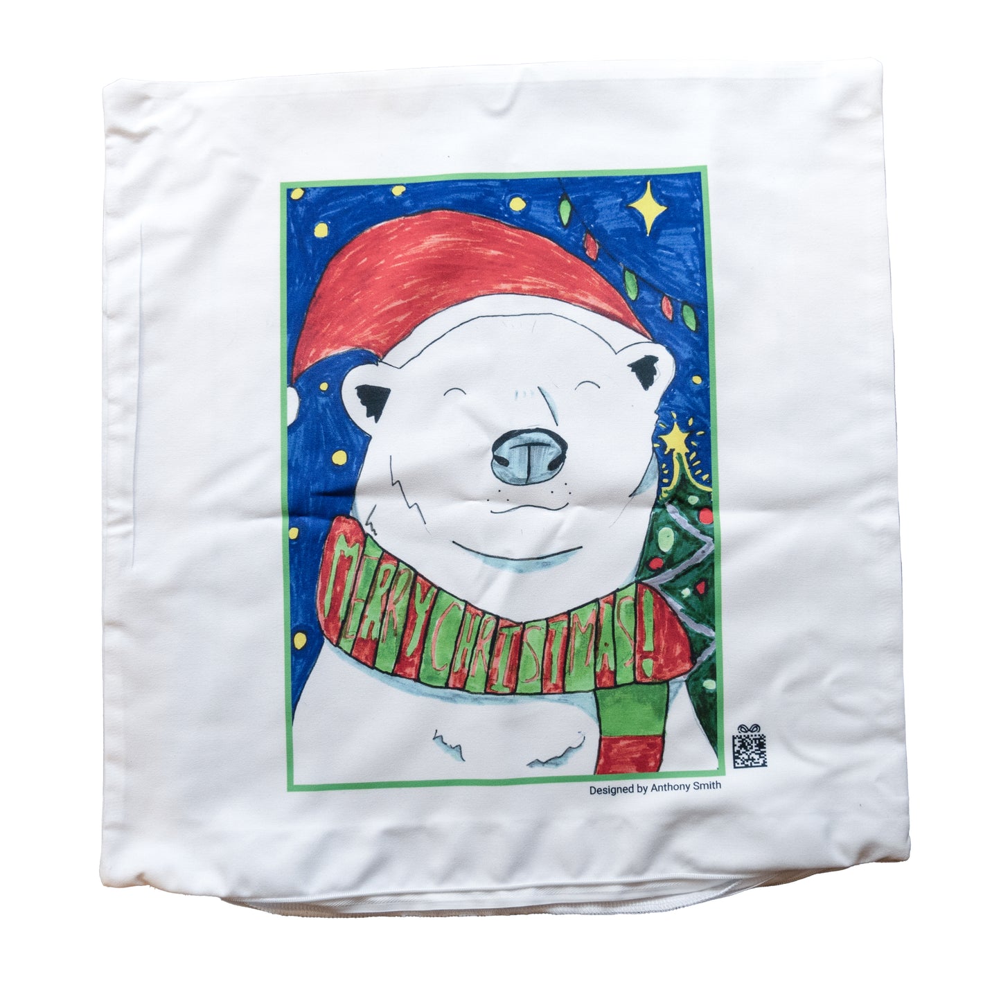 100% White Cotton Eco Friendly Cushion Cover (Cushion Insert Available) - 45cm Square
