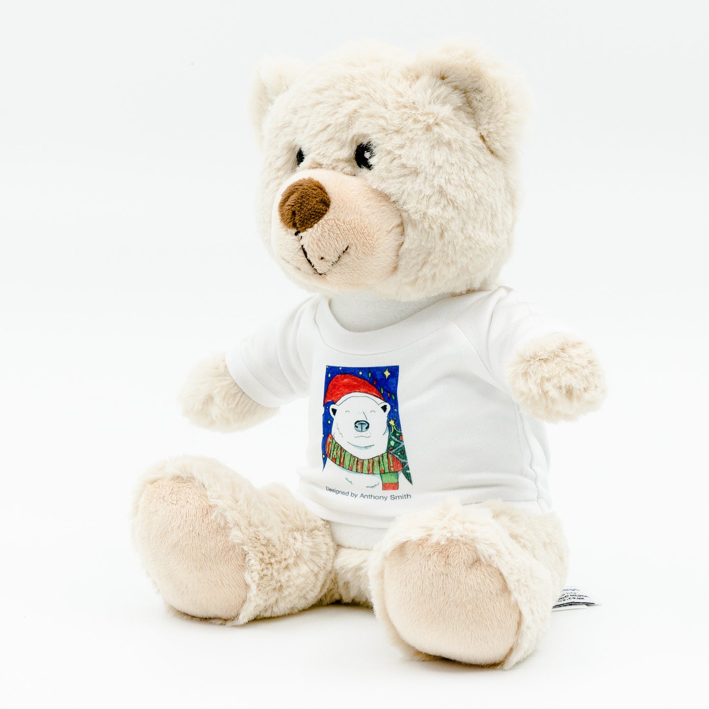 Eddie the Teddy - Christmas Bear Soft Toy with Removable T-Shirt
