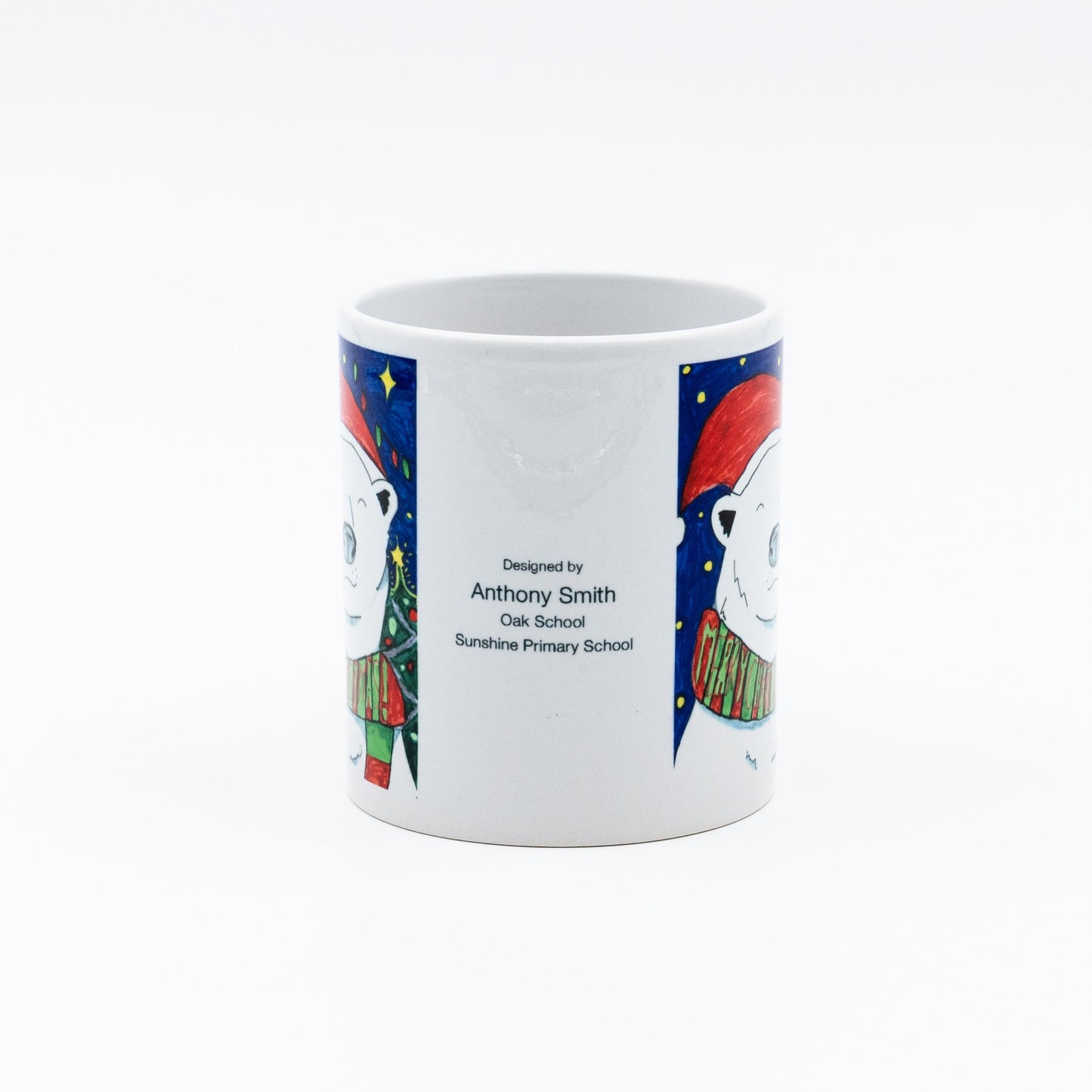 White Ceramic Durham Style 10oz Mug