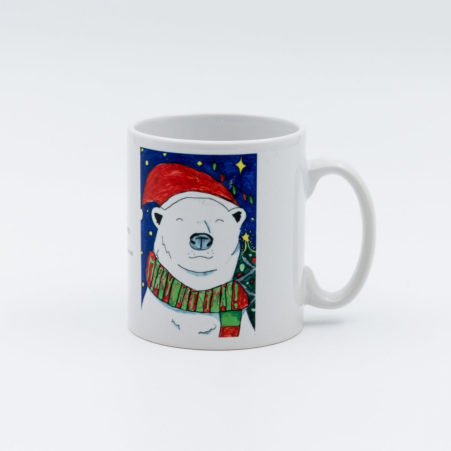 White Ceramic Durham Style 10oz Mug