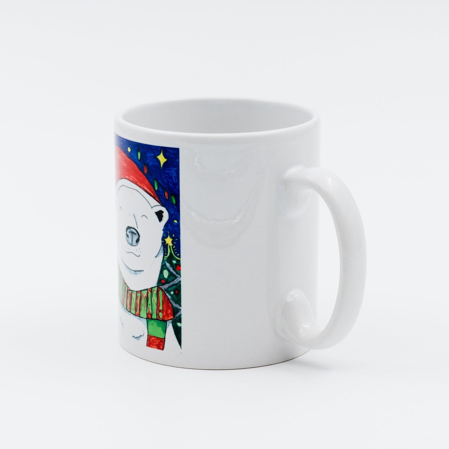 White Ceramic Durham Style 10oz Mug