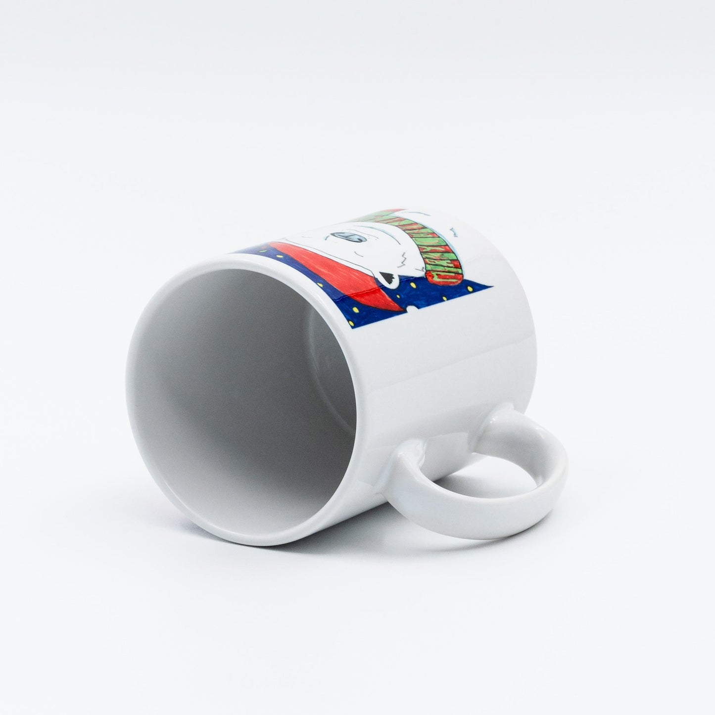 White Ceramic Durham Style 10oz Mug