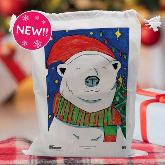 Santa Sack | Personalised Drawstring 380 x 500mm Sack