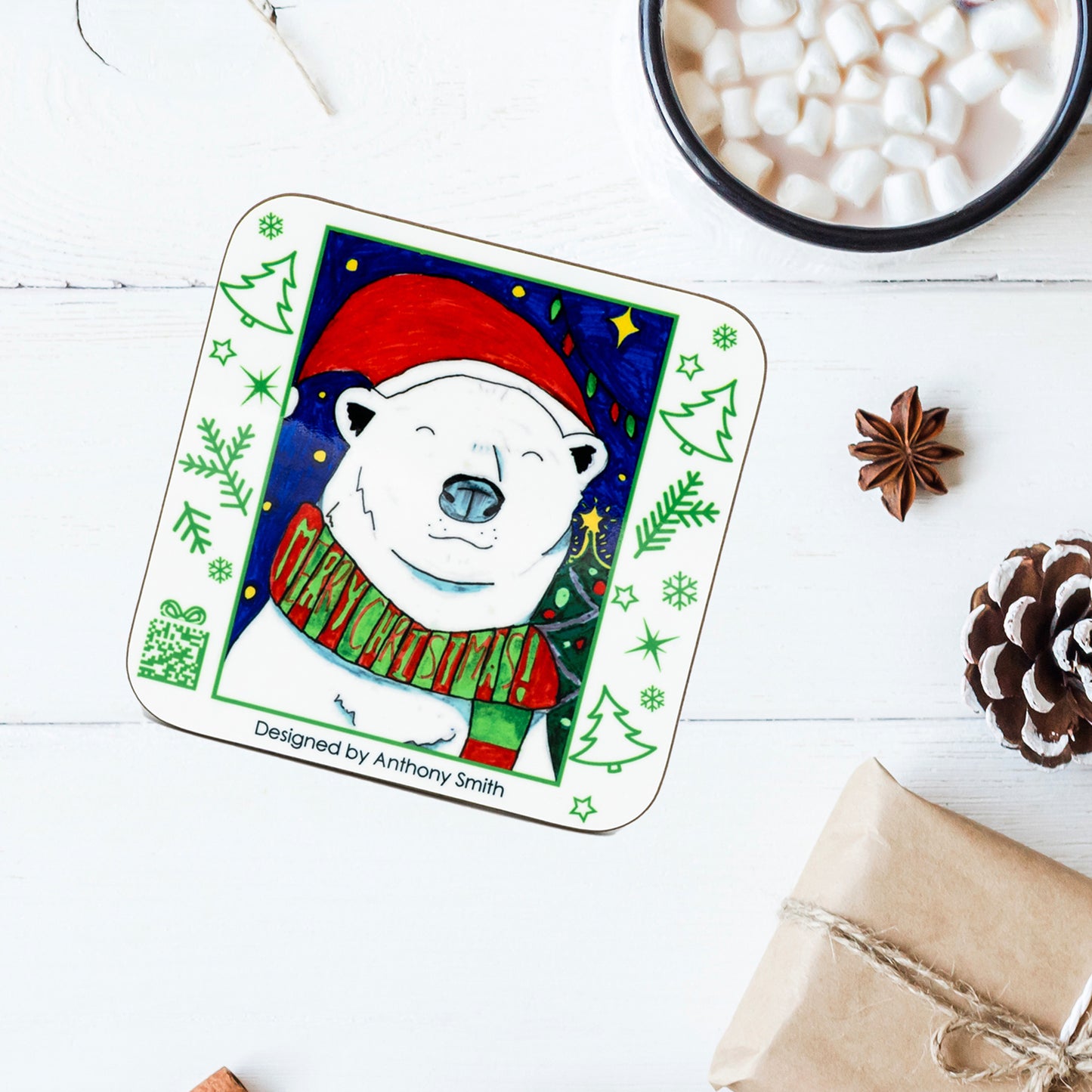 Printed Drinks Coasters | Pack of 2