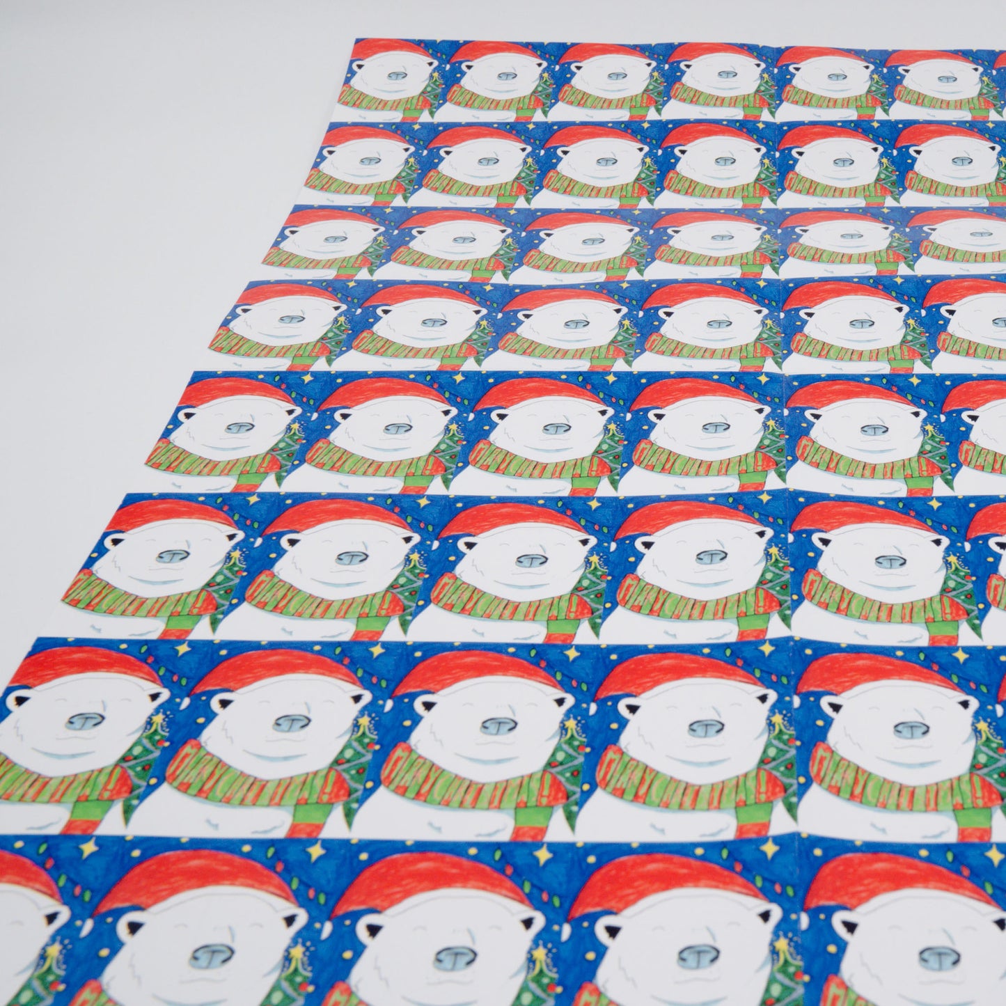 Pack of 5 - 420 x 594mm Christmas Wrapping Paper Sheets