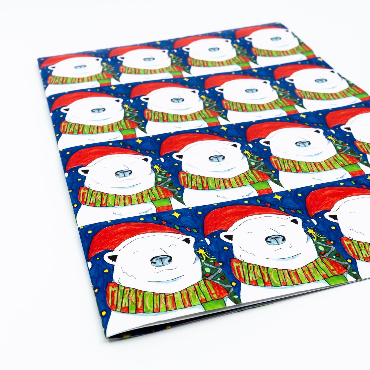 Pack of 5 - 420 x 594mm Christmas Wrapping Paper Sheets