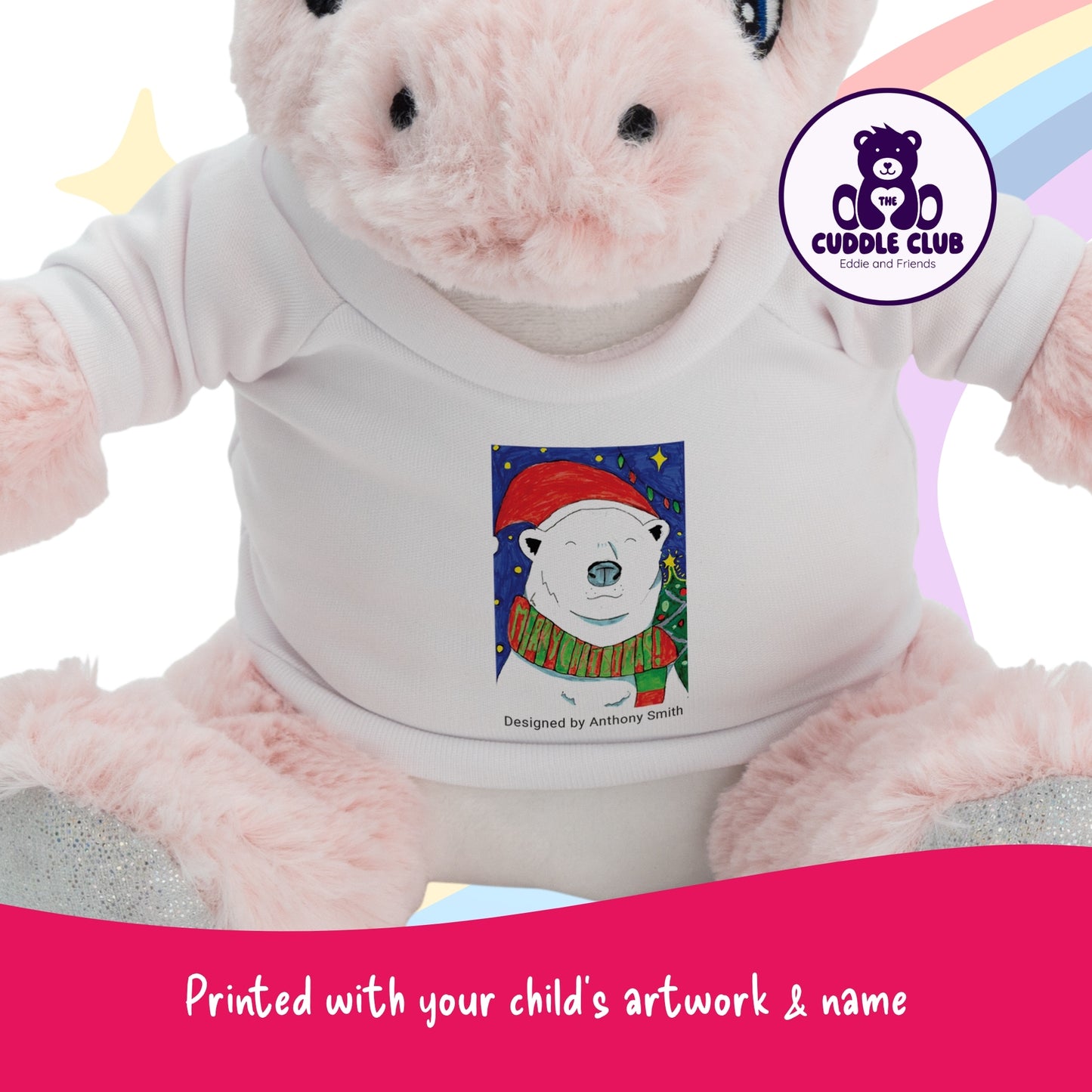 Luna the Unicorn | Soft Toy with Removable T-Shirt