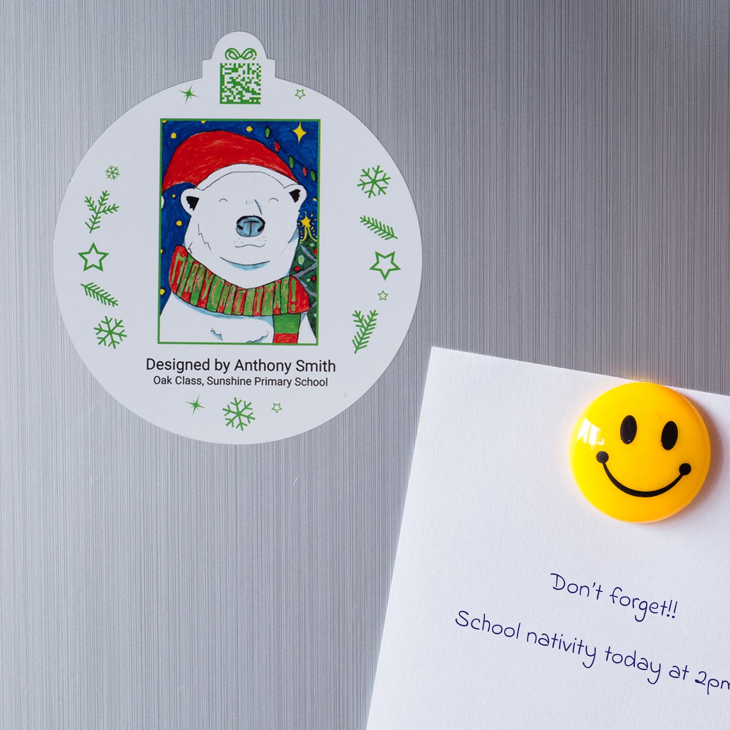 Flexible Fridge Magnet | Pack of Four | Christmas Shapes