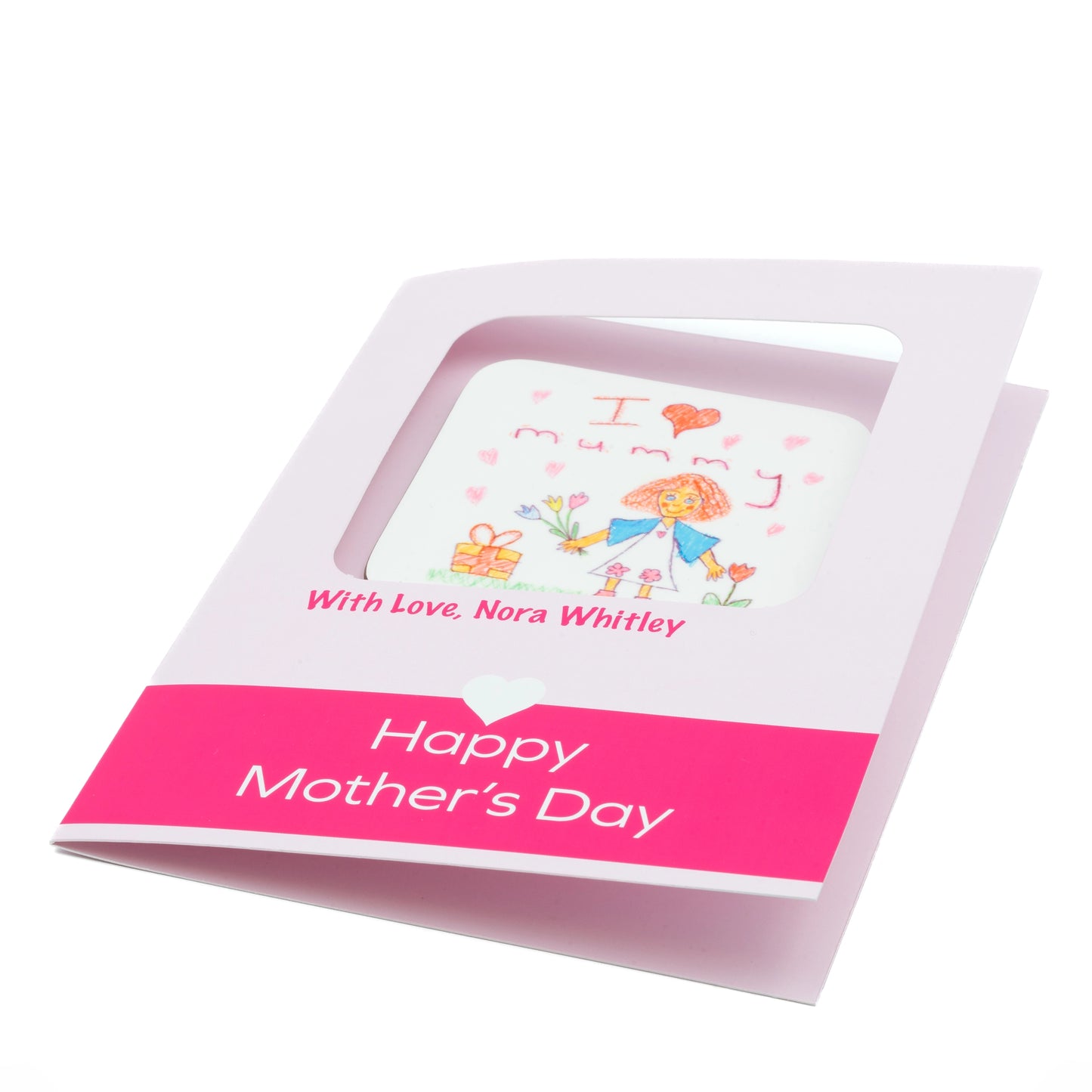 Mother's Day Coaster Card with Detachable Coaster