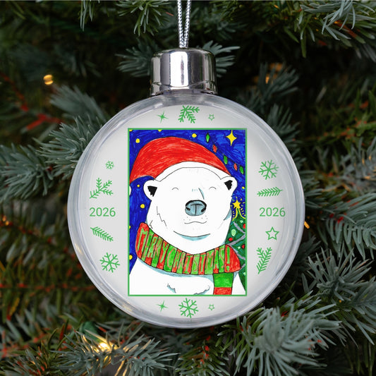 Christmas Bauble | Personalised Clear Acrylic Christmas Tree Bauble