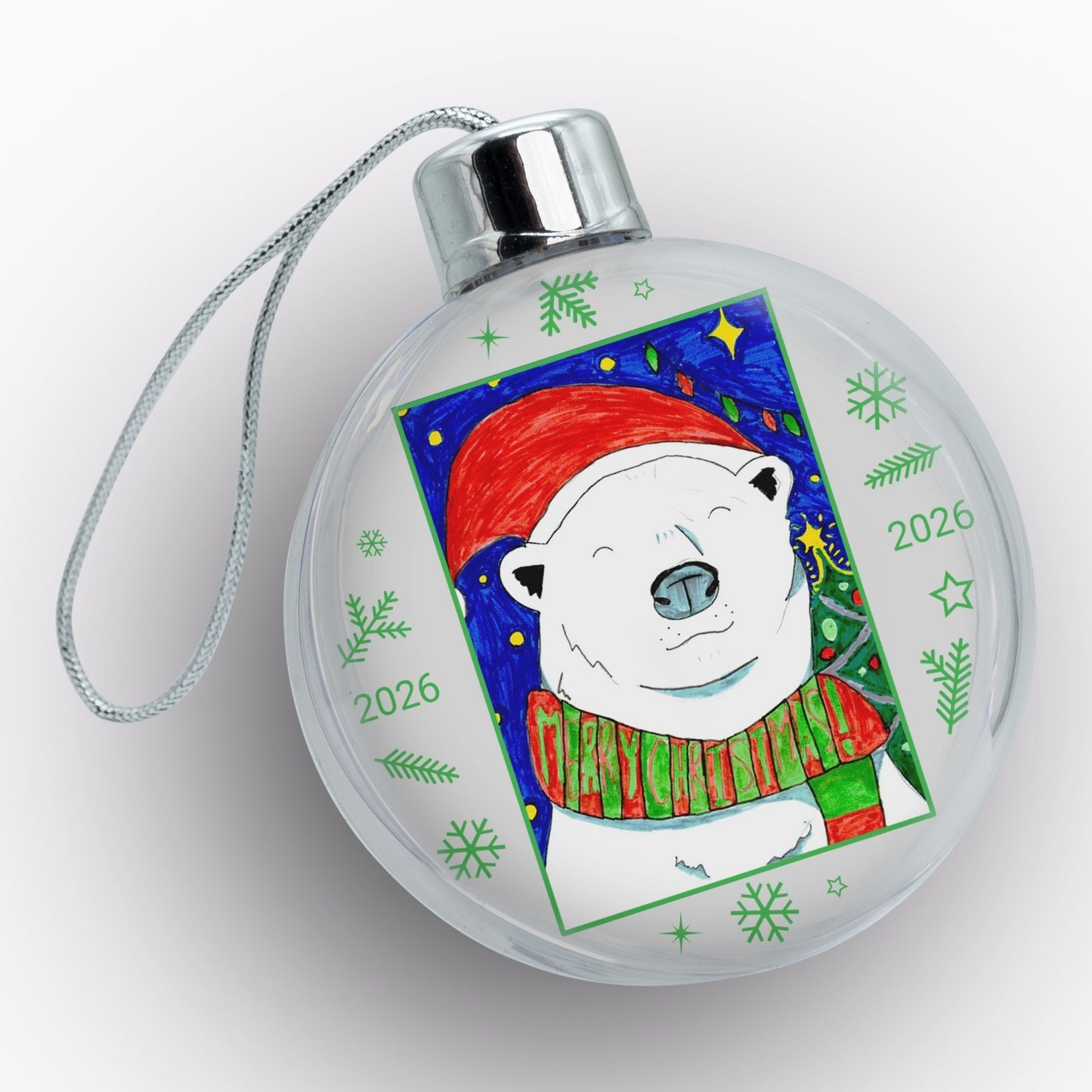 Christmas Bauble | Personalised Clear Acrylic Christmas Tree Bauble