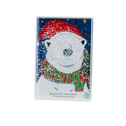 Snow Filled Photo Block | Acrylic Interchangeable Frame Block