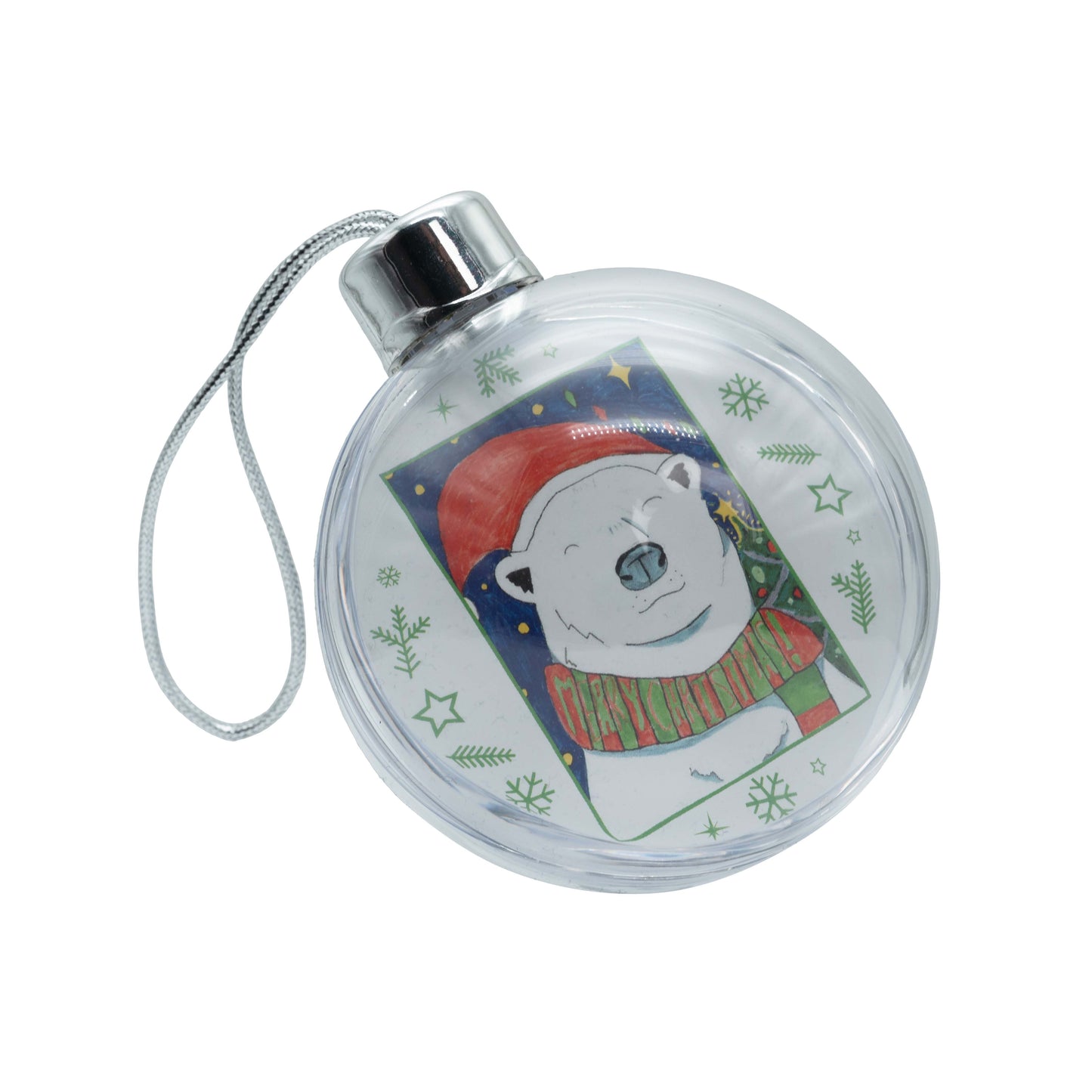 Christmas Bauble | Personalised Clear Acrylic Christmas Tree Bauble