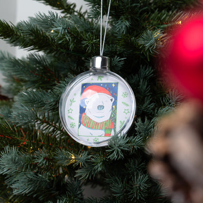 Christmas Bauble | Personalised Clear Acrylic Christmas Tree Bauble