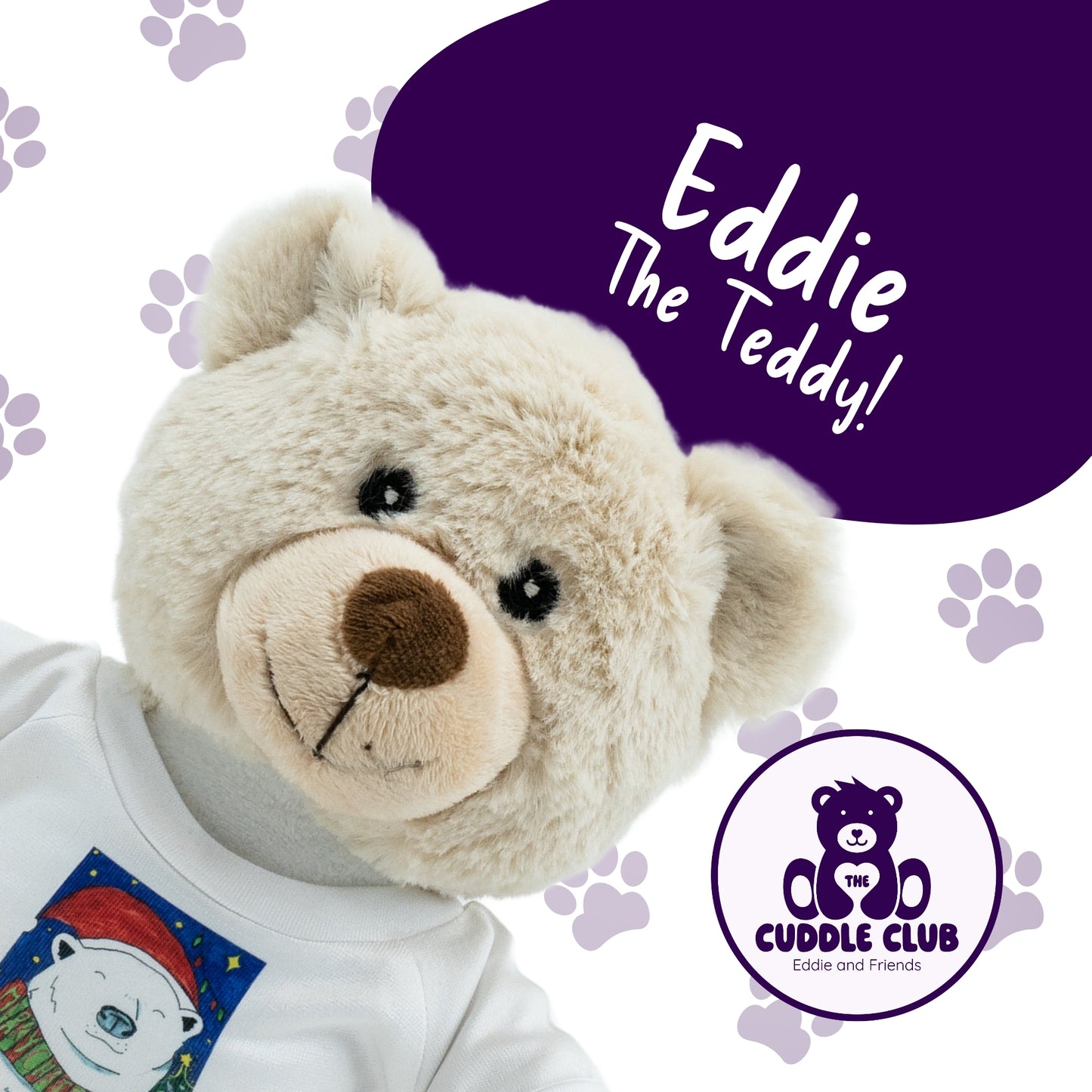 Eddie the Teddy | Soft Toy with Removable T-Shirt