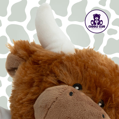 Hamish the Highland Cow | Soft Toy with Removable T-Shirt