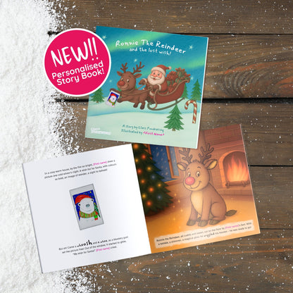 Ronnie the Reindeer and the Lost Wish | Personalised Christmas Story Book