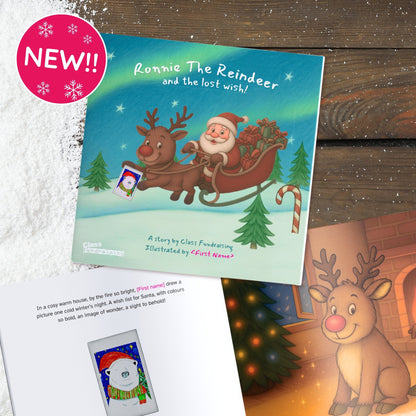 Ronnie the Reindeer and the Lost Wish | Personalised Christmas Story Book