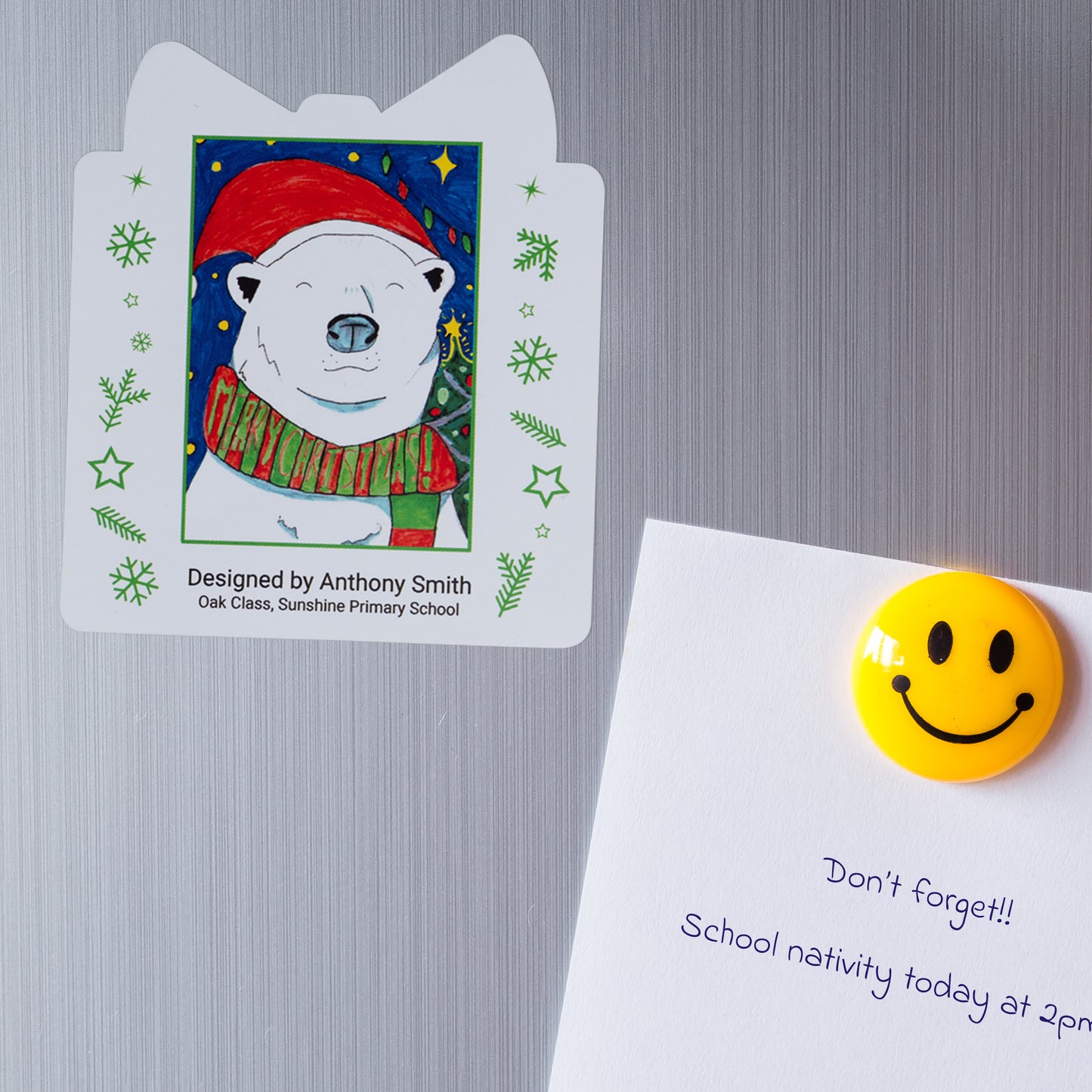 Flexible Fridge Magnet | Pack of Four | Christmas Shapes