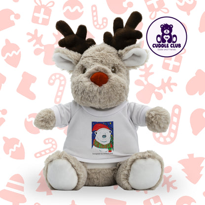 Ronnie the Reindeer | Soft Toy with Removable T-Shirt