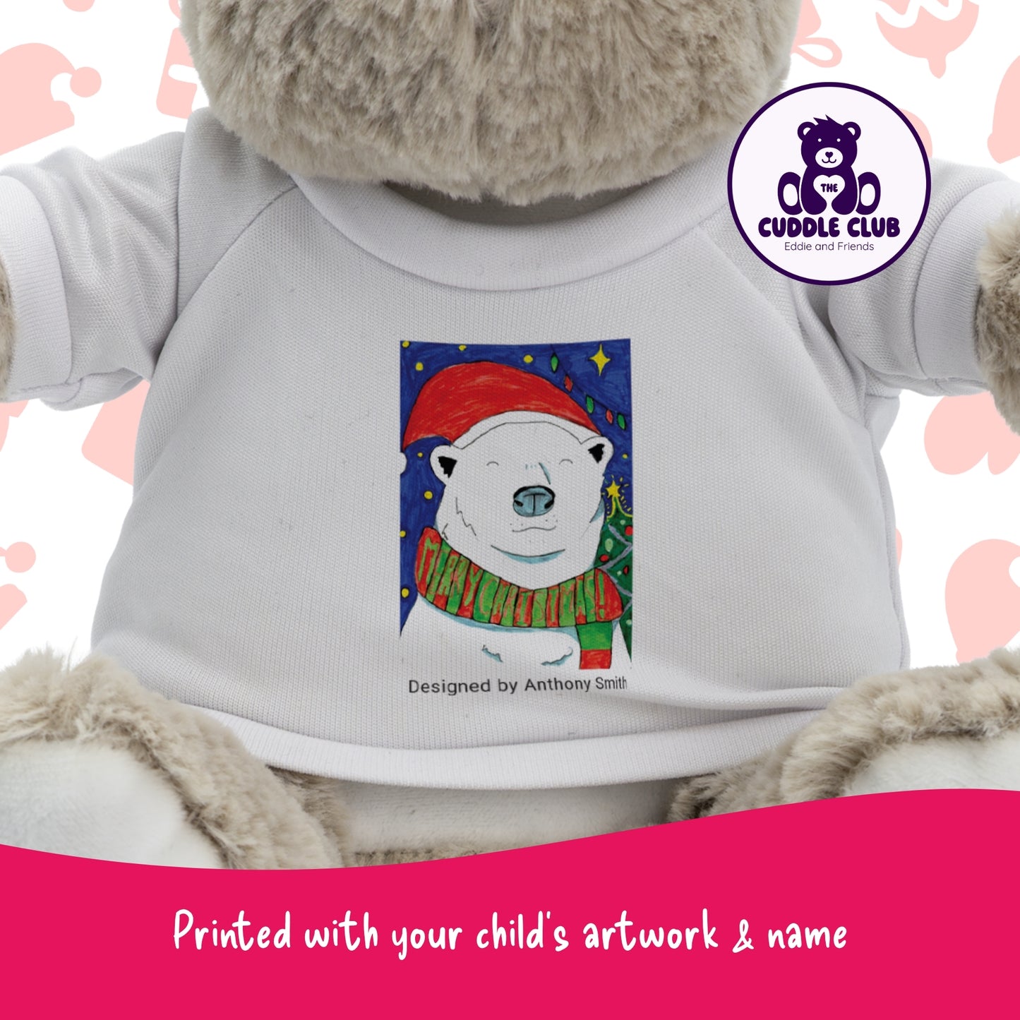 Ronnie the Reindeer | Soft Toy with Removable T-Shirt
