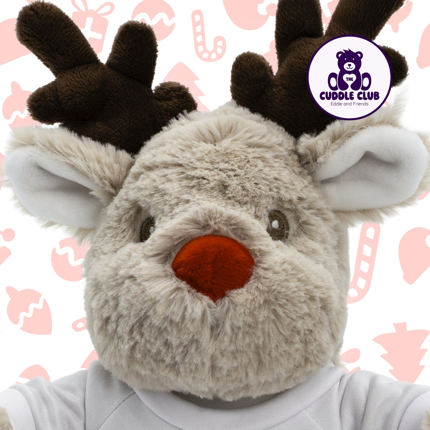 Ronnie the Reindeer | Soft Toy with Removable T-Shirt