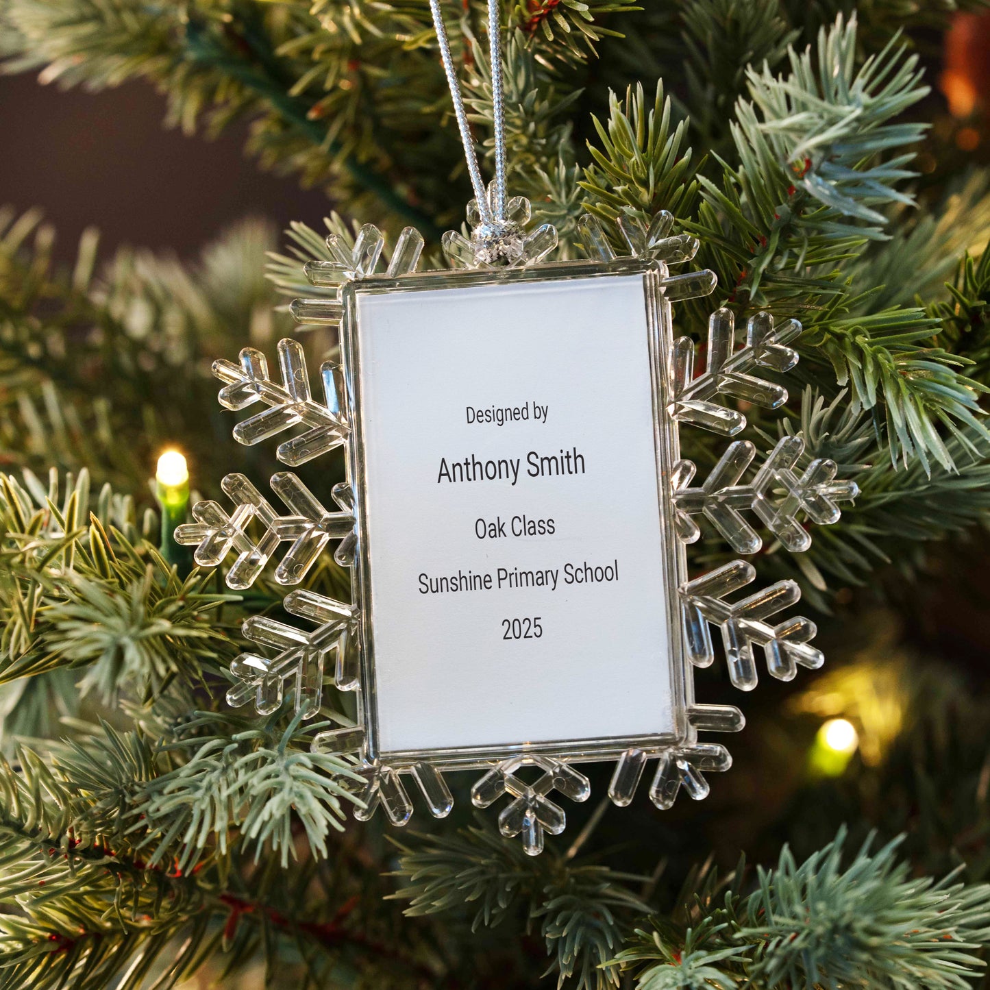 Snowflake Christmas Tree Decoration