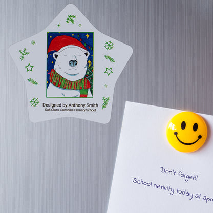 Flexible Fridge Magnet | Pack of Four | Christmas Shapes