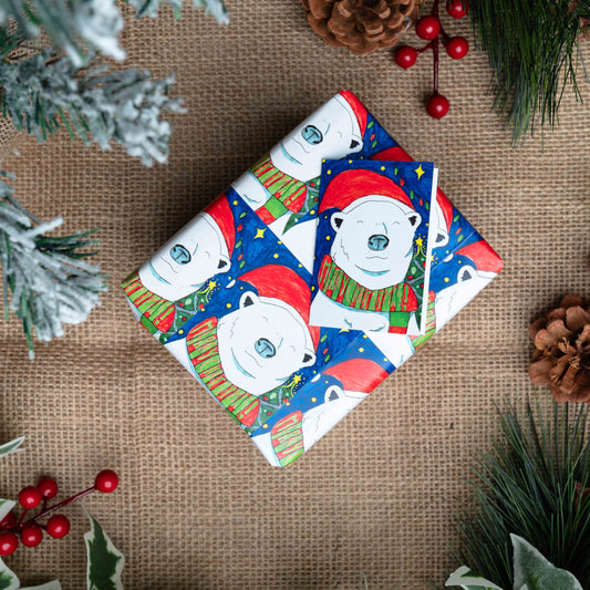 Christmas Wrapping Paper Sheets | Pack of 5 | 420mm x 594mm